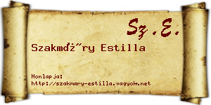Szakmáry Estilla névjegykártya